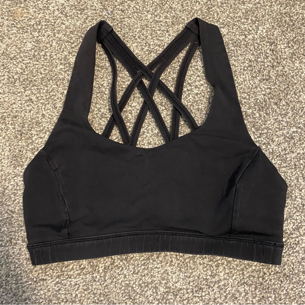 Lululemon Black Crisscross Sports Bra